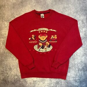 Vintage Gopher Sport Bear Collector Red Sweatshirt Made in USA Womens‎ Large